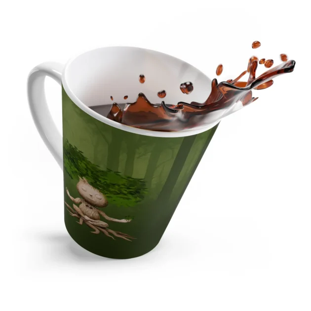 Latte Mug (Meditating) - Image 2